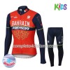 Completo Maglia Ciclismo + Calzamaglia 2017 Bahrain-Merida Bambino N001 Winter Invernale